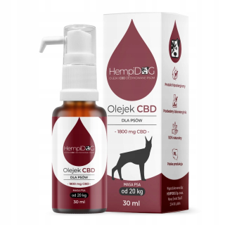 CBD olej pre veľké psy nad 20 kg
